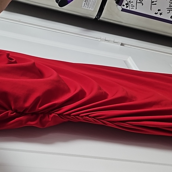 ✨️Gorgeous Dress Barn Red Hot Dress Size 10 - Picture 3 of 14